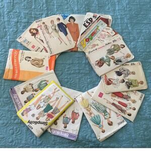 Vintage Sewing Patterns for Men and Women lot of 13